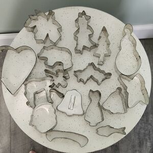 Set of Silver Cookie Cutters